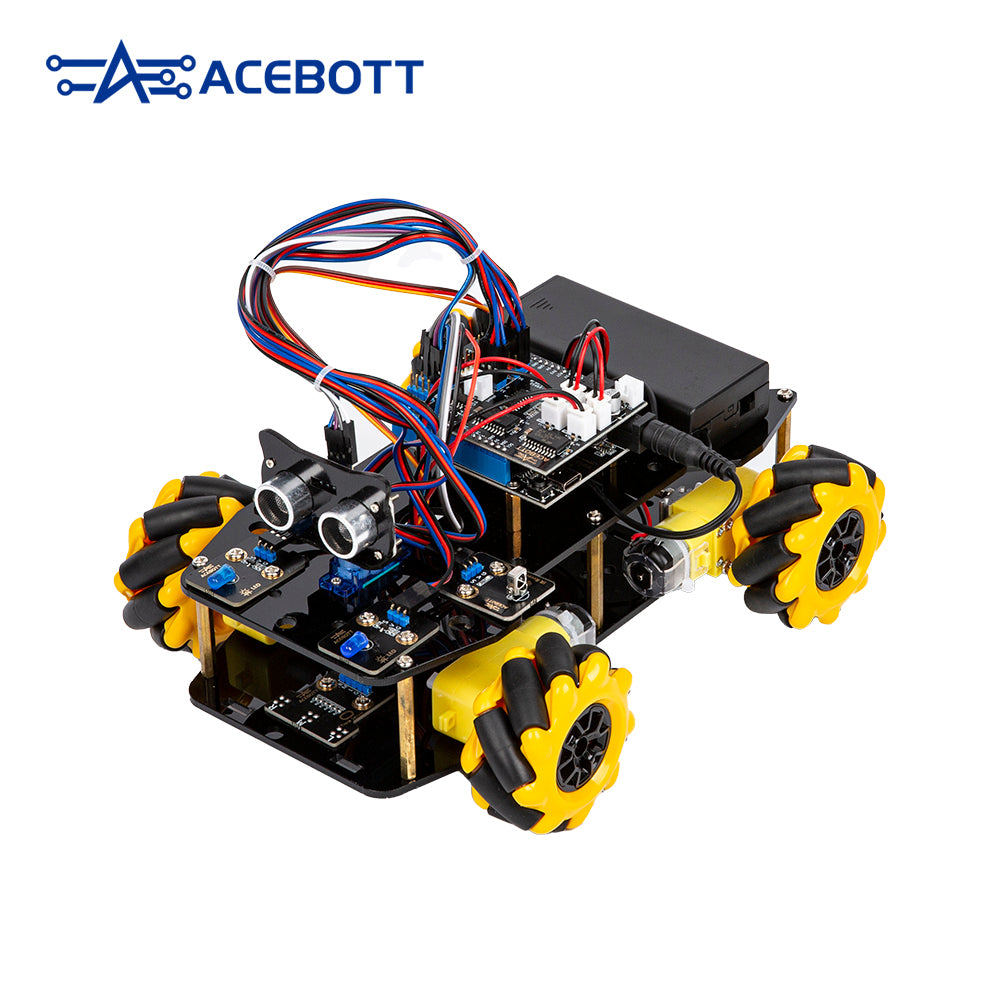 ACEBOTT QD001 ESP32 Smart Robot Car Kit with IR Remote Control