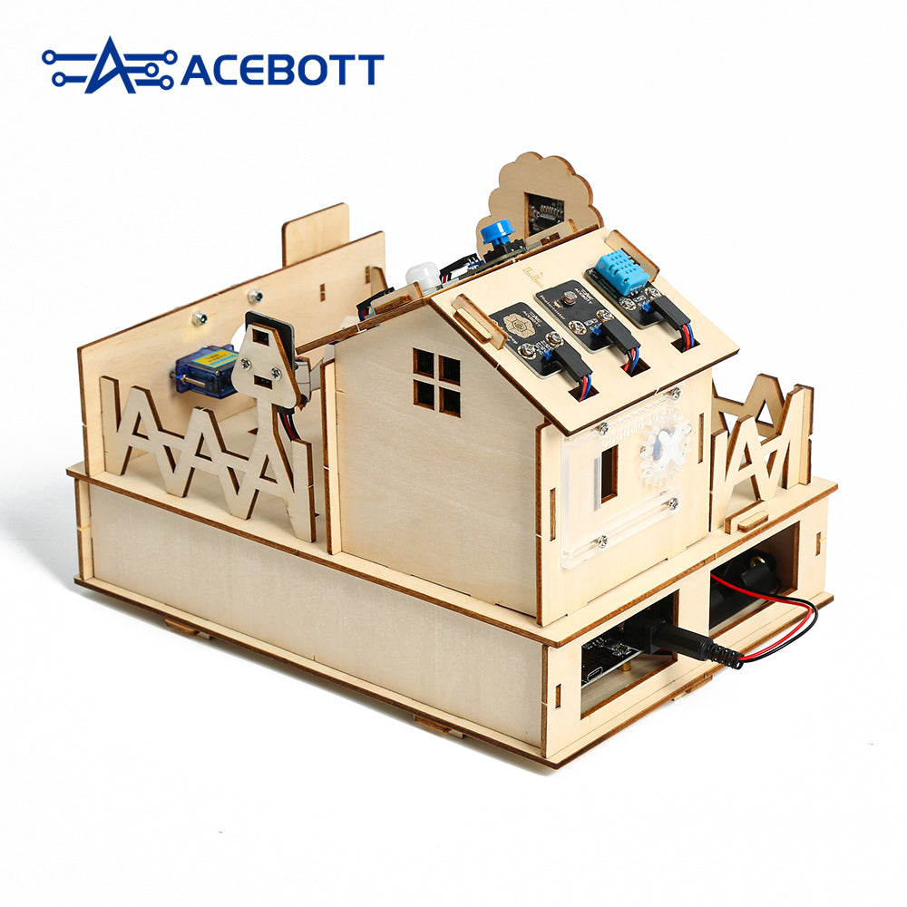 ACEBOTT QE007 ESP32 Smart Home IoT Starter Kit with Arduino/ACECode(Scratch) - Plus