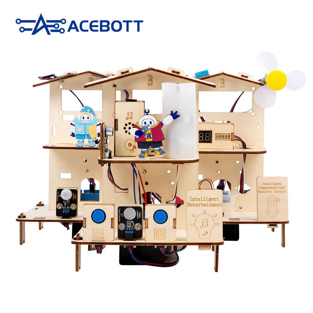 ACEBOTT QE021 ESP32 3-in-1 Smart Home Education Kit - Level 1